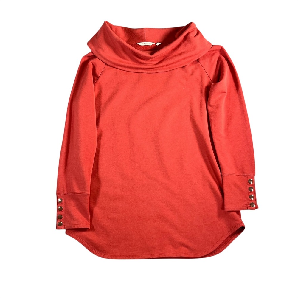 Soft‎ Surroundings Women's Valerie Cowl Neck Long Sleeve Pullover Tunic Size S
